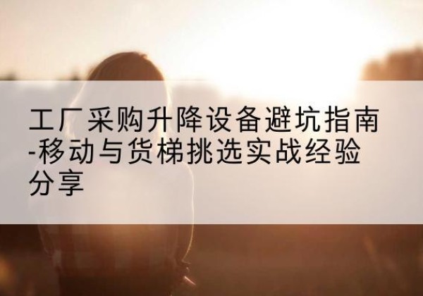 册亨移动式升降机怎么选-工厂采购升降设备避坑指南-移动与货梯挑选实战经验分享